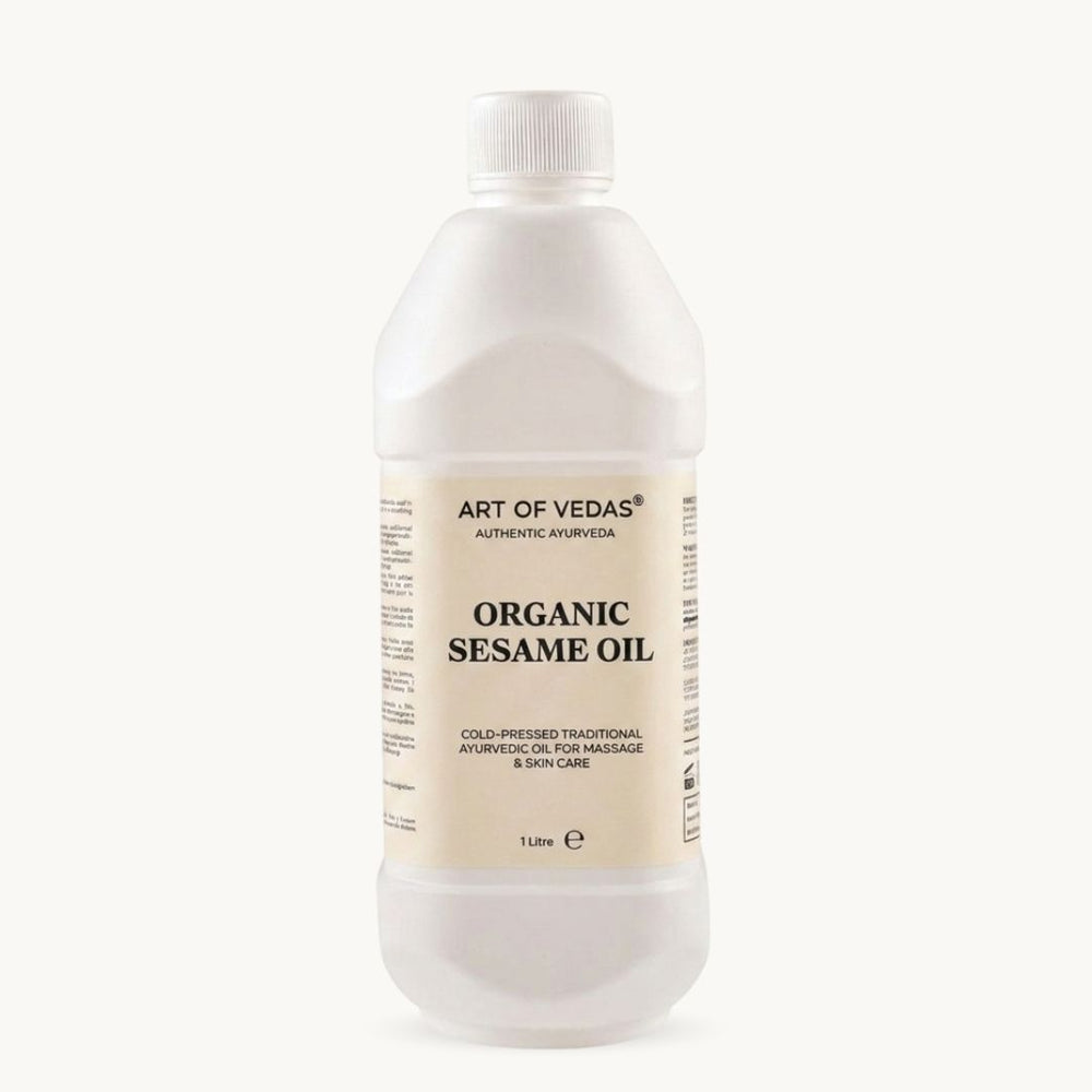 Art of Vedas, Organsko sezamovo olje, 1 Liter, klasicni ajurvedski pripravek